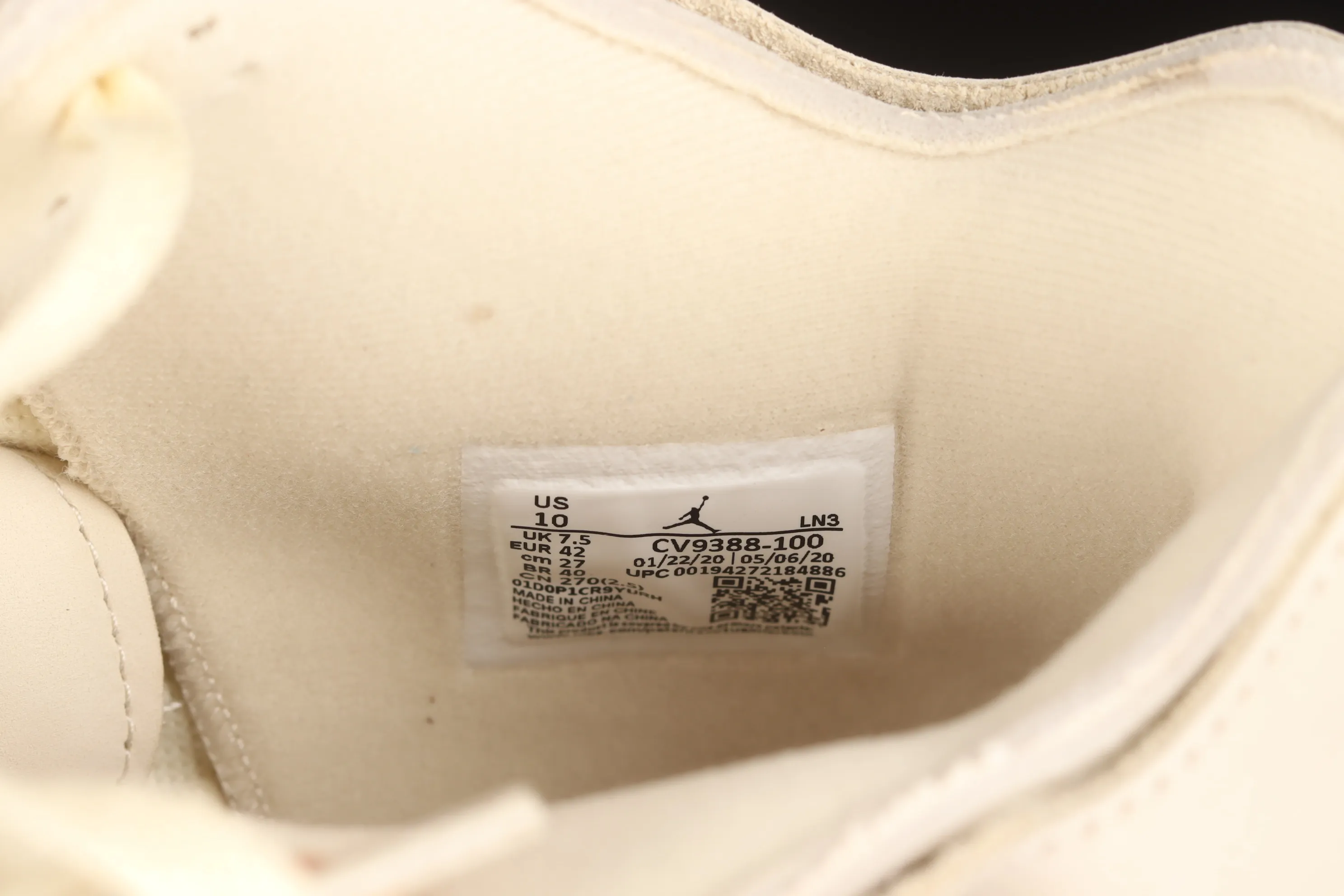 All categories Air Jordan Jordan series basketball shoes Air Jordan 4 foreign trade version OF x Air Jordan 4 Retro "Cream/Sail" AJ4 Joe 4 retro casual sports culture basketball shoes CV9388-100